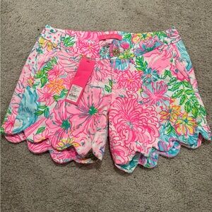 NWT Lilly Pulitzer Paradise Found Buttercup Stretch Shorts